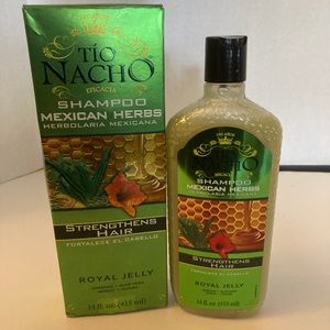 Tio Nacho shampoo. Mexican herbs. Royal jelly.